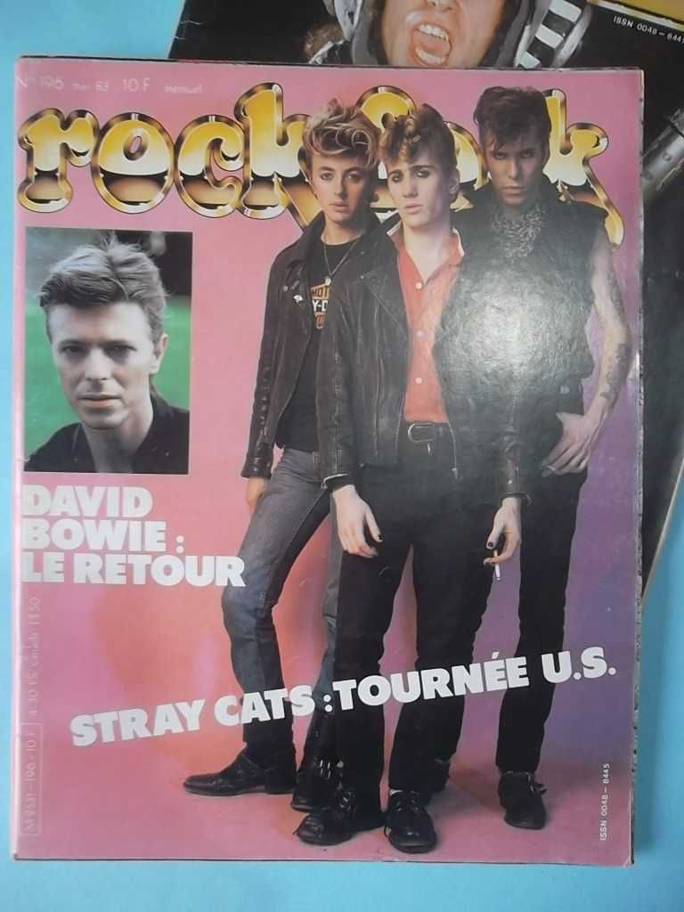 ROCK & FOLK - 2 revistas de 1983, David Bowie, Scorpions, Stray Cats