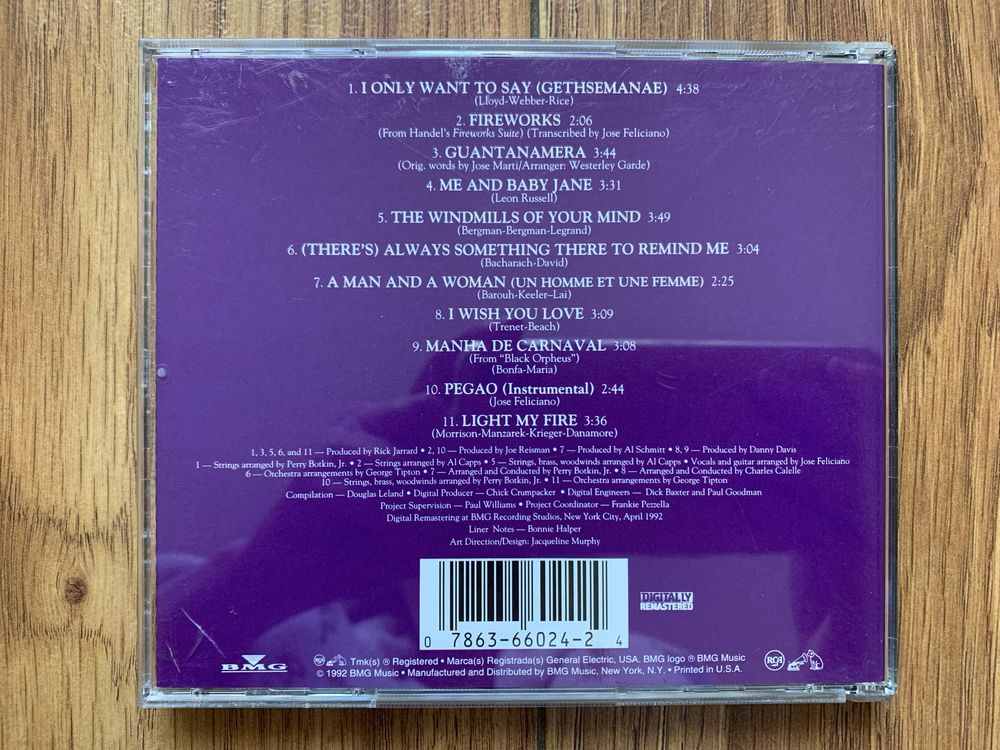 Jose Feliciano - Light My Fire - cd