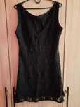 Mala czarna z koronki sukienka Studniówka/impreza/Sylwester, r. M/L