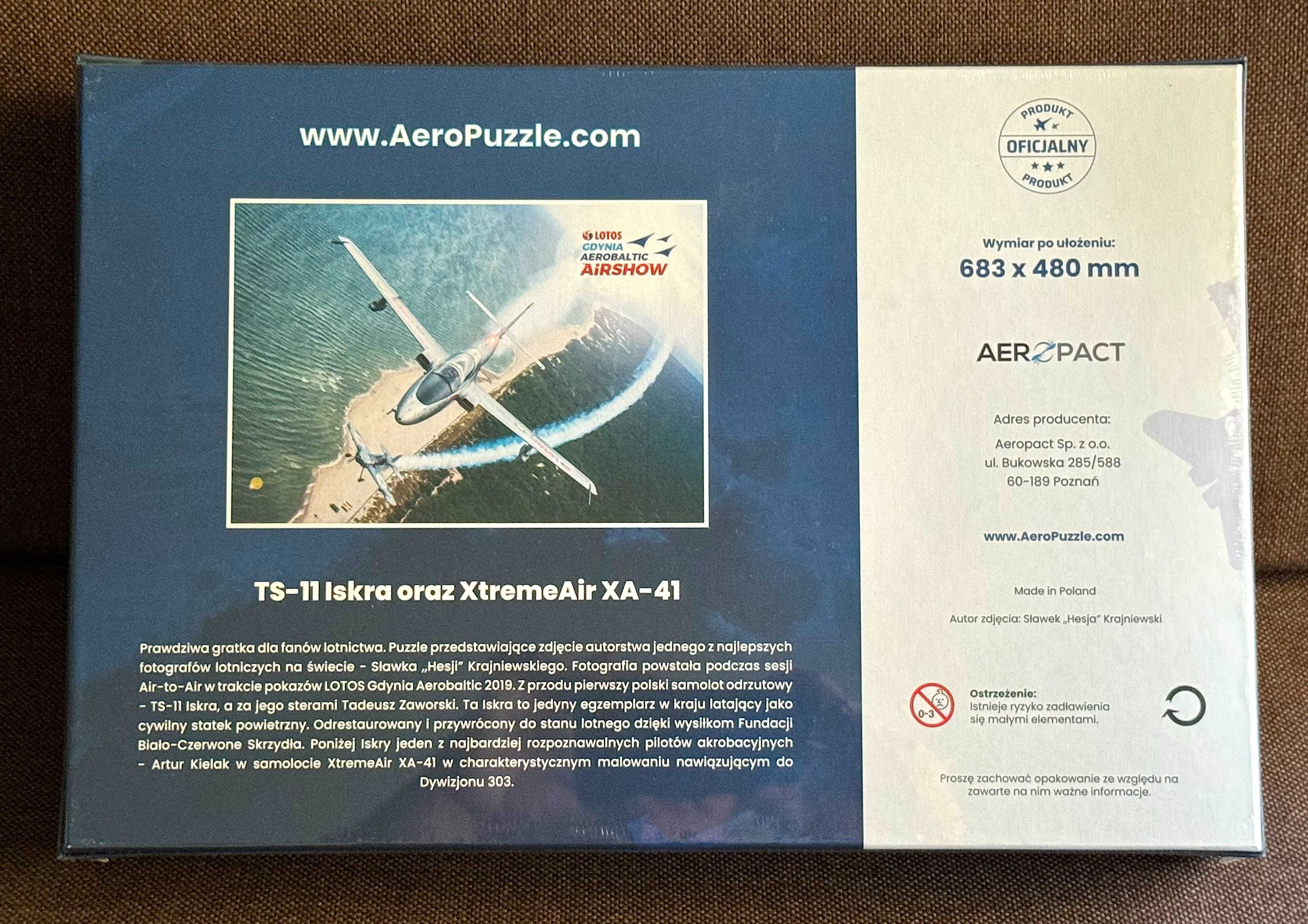 Puzzle lotnicze TS-11 Iskra i XtremeAir XA-41 1000 element. Aeropuzzle