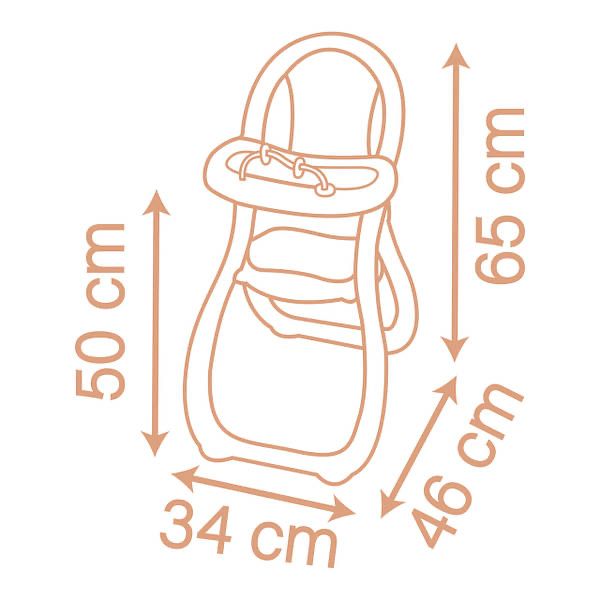 Стільчик для годування ляльки Smoby Baby Nurse Терракотова пудра