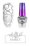 Lakier do stempli i stampingu MollyLac srebrny 10ml Nr 3