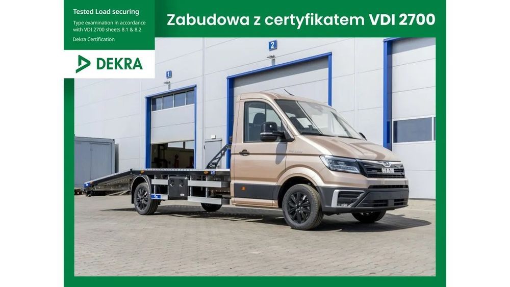 MAN TGE  Zabudowa / autolaweta / Blyss / VDI 2700 / producent zabudów /