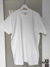 Biały męski T-shirt bawełniany