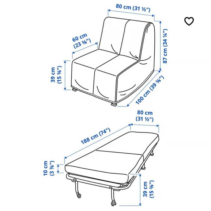 Sofá cama individual