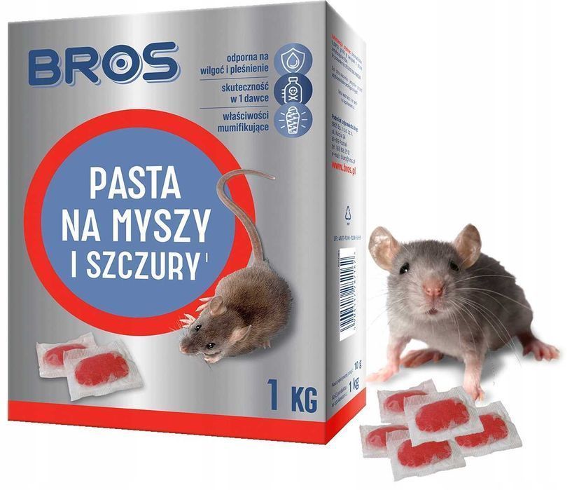 Bros - Pasta Na Myszy I Szczury 1Kg