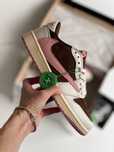Nike Air Jordan 1 Low x Travis Scott White Brown Pink