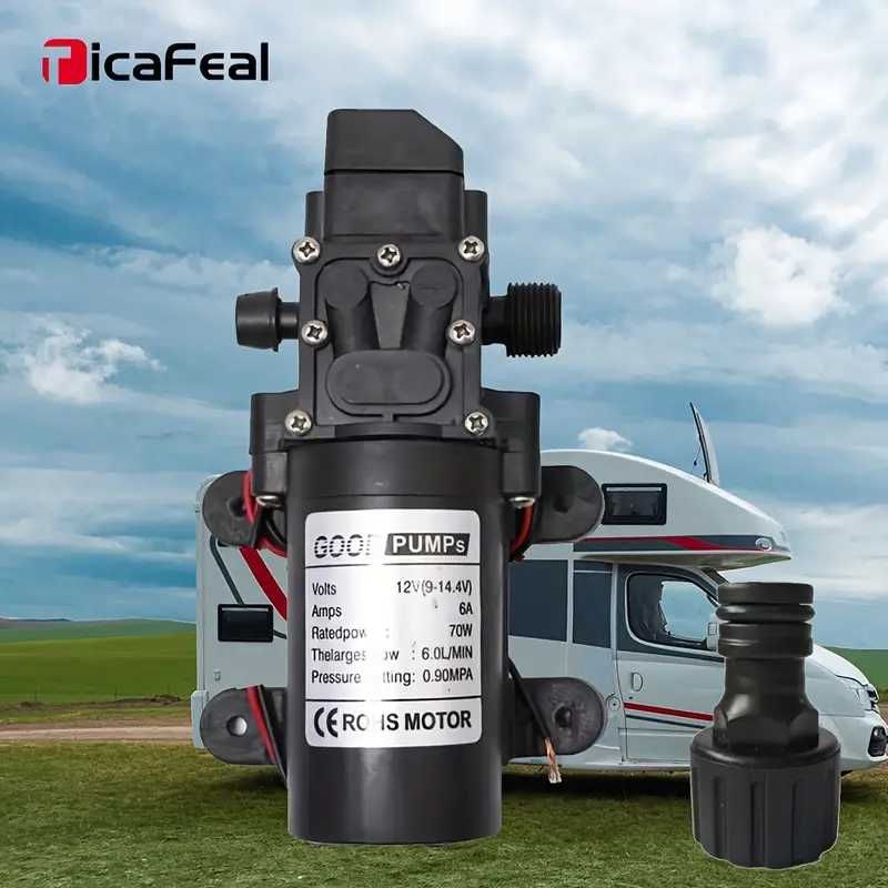 12v 70w 130psi 6l/min   bomba água  diafragma 
 pulverizador  agrícola