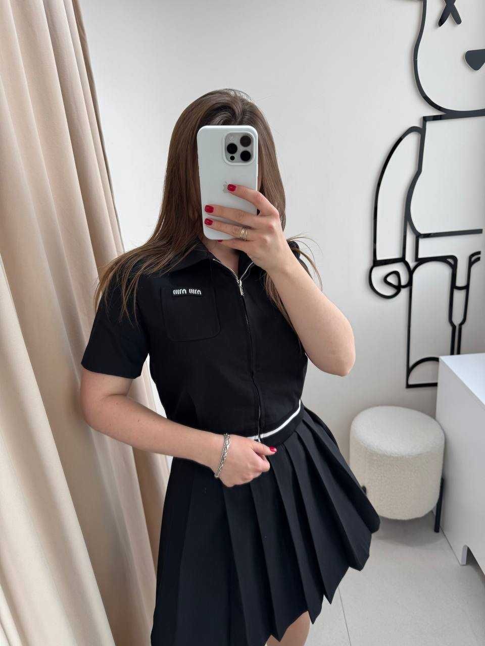 Костюм Miu Miu / Літній жіночий костюм Міу Міу Чорний S/M