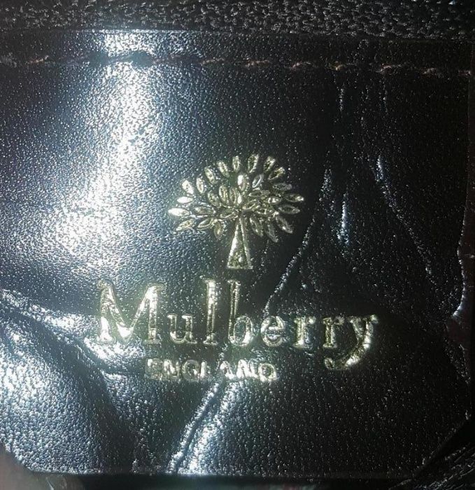 Оригинал.фирменная,стильная,кожаная сумочка mulberry