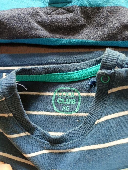 Koszulki z długim rękawem dla chłopca rozm. 80-86 ZESTAW 12 sztuk