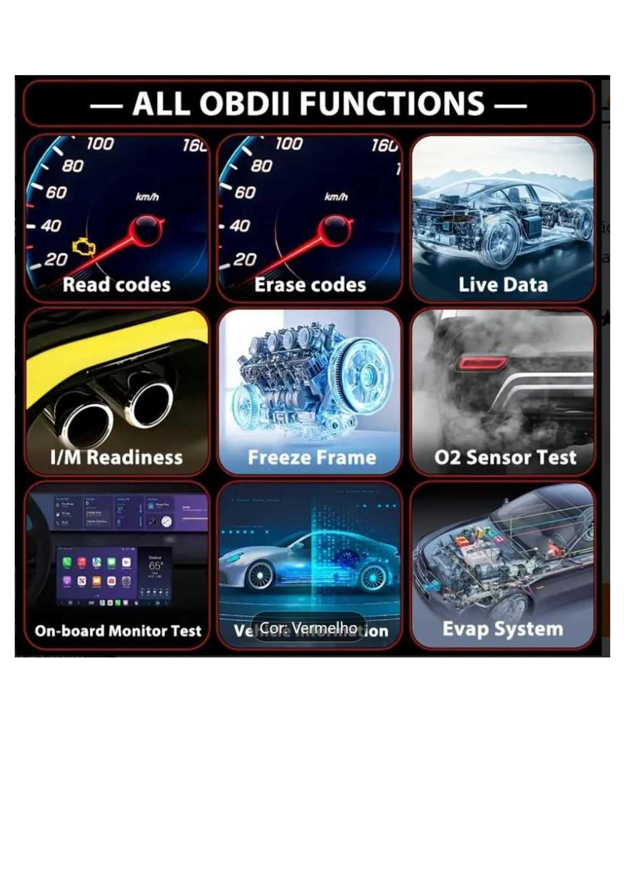 Máquina de auto diagnóstico OBD II (V539)