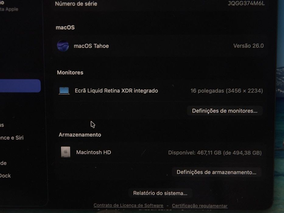 Macbook Pro M1 - 16 Polegadas - 512GB - 16GB Ram