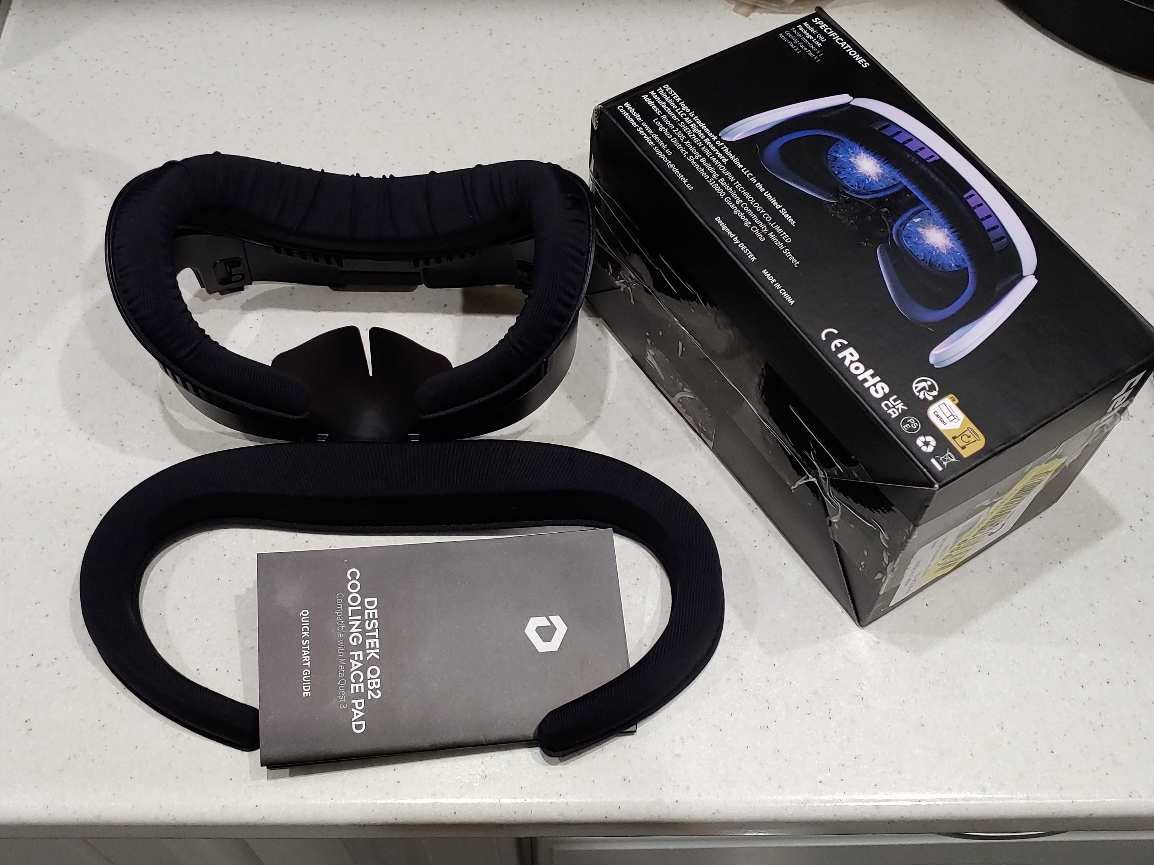 Охлаждающая лицевая накладка DESTEK QB2, совм. с Meta/Oculus Quest 3