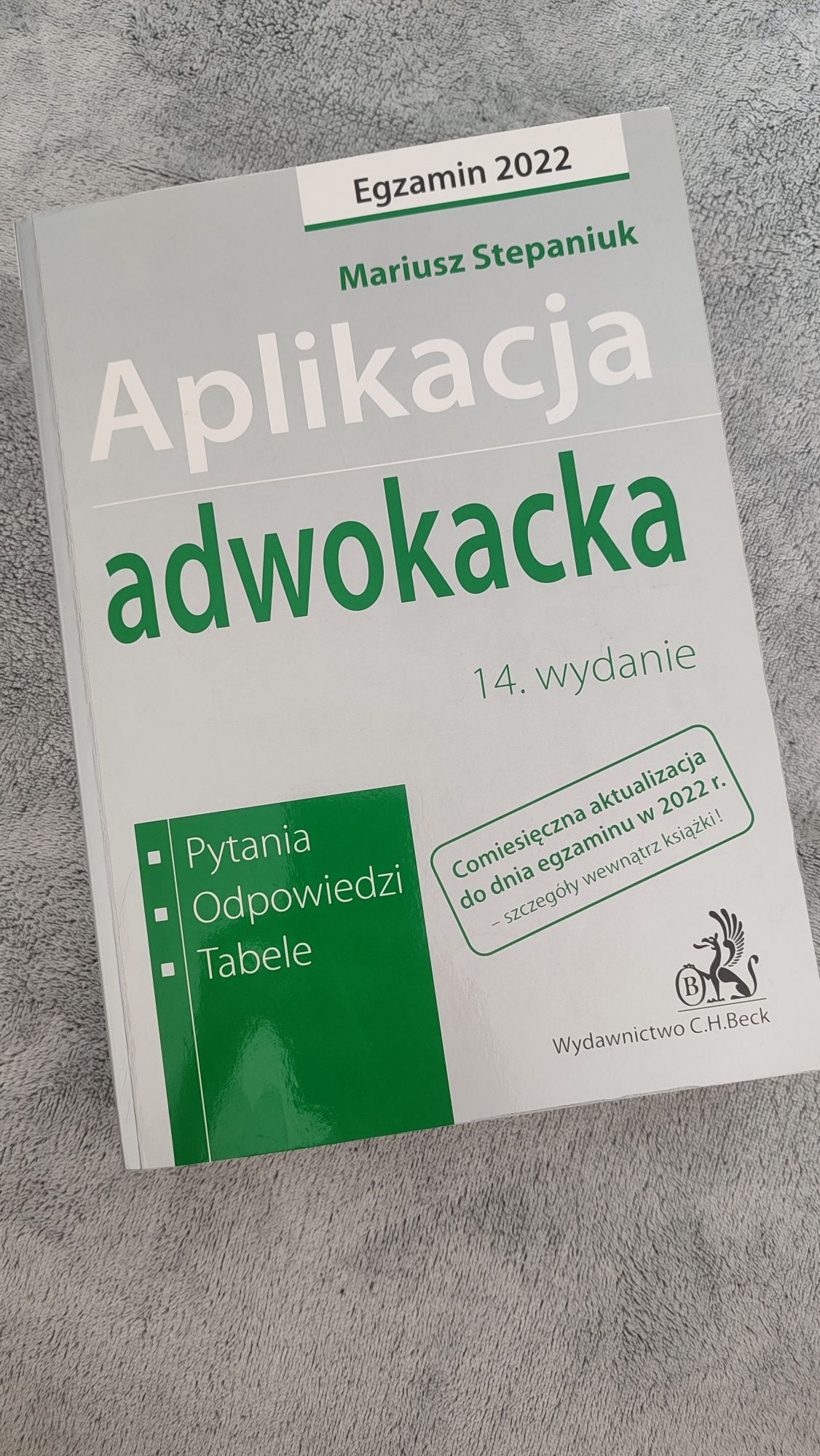 Książka "Aplikacja adwokacka" Mariusz Stepaniuk Egzamin 2022