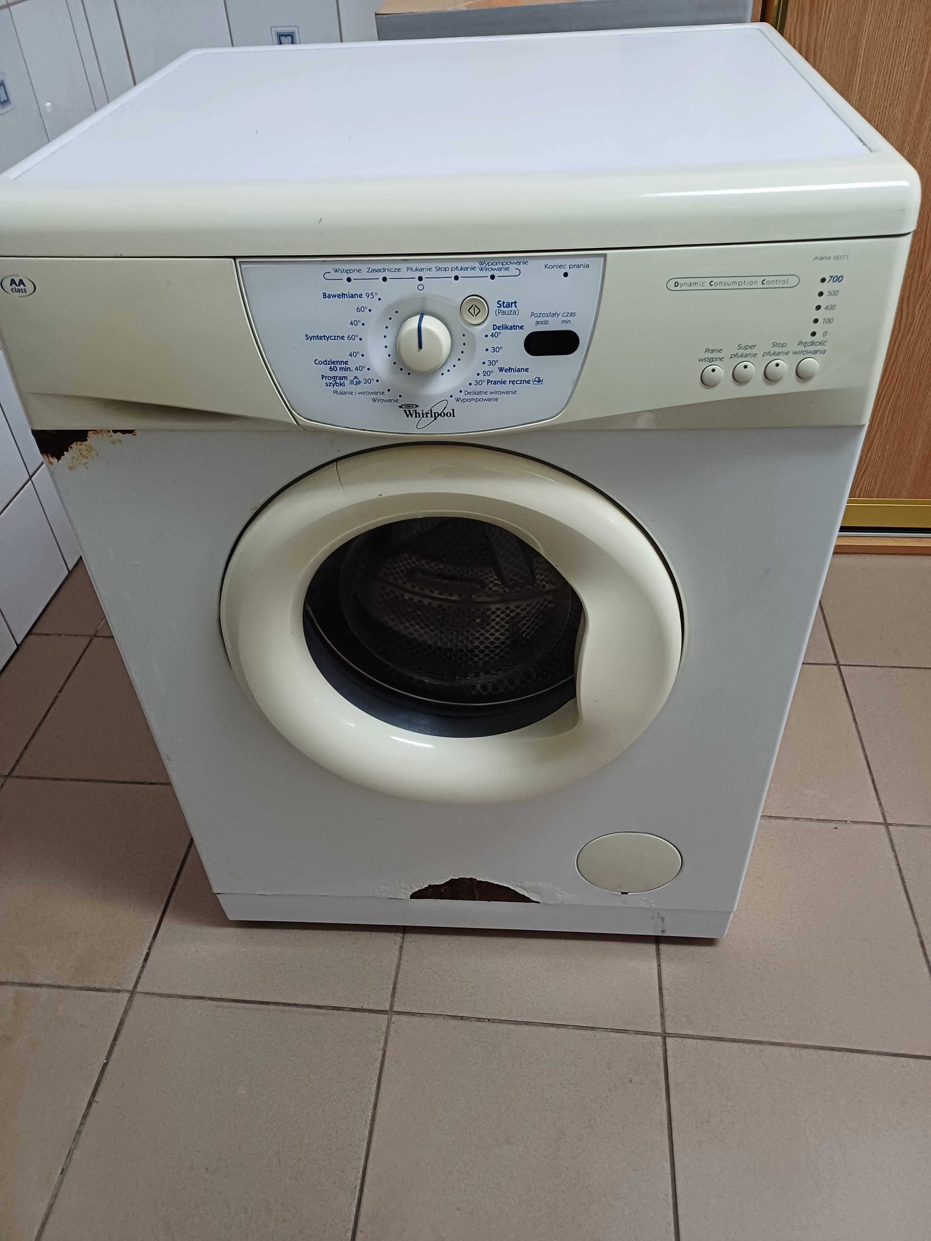 Pralka whirlpool na części AWM 6071 lub w całości.