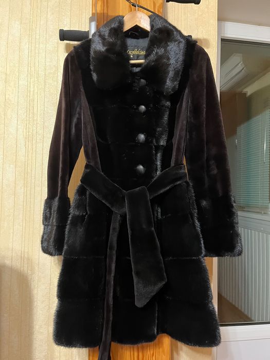 Шуба норкова чорна ексклюзивна