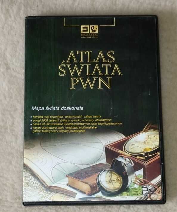 Atlas świata Pwn,Poczet Królów Polskich,gimnazjum + liceum, cd, płytka