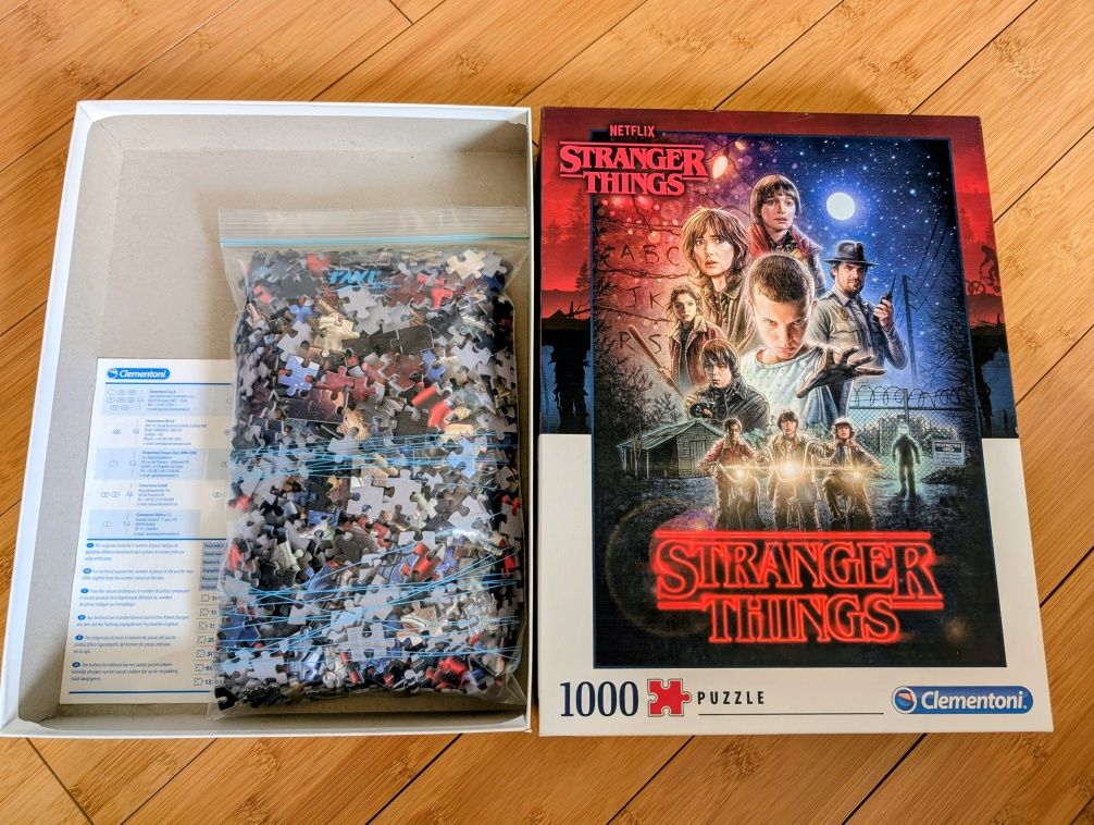 Puzzle Stranger Things 1000 elementów Clementoni stan idealny
