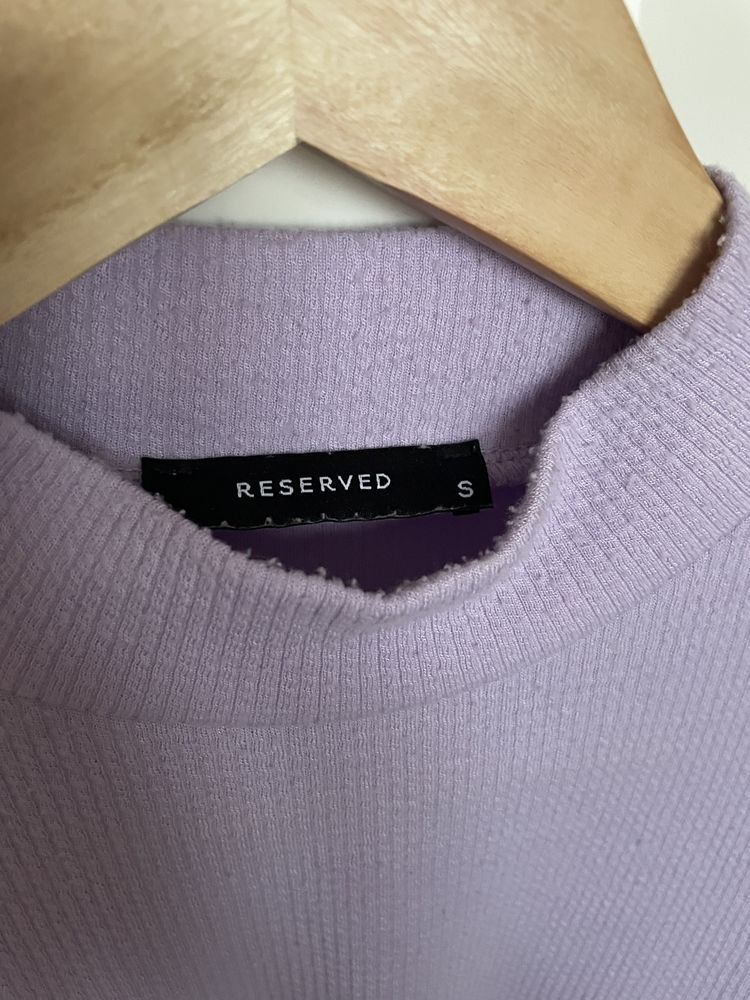 Liliowy sweter Reserved rozmiar S