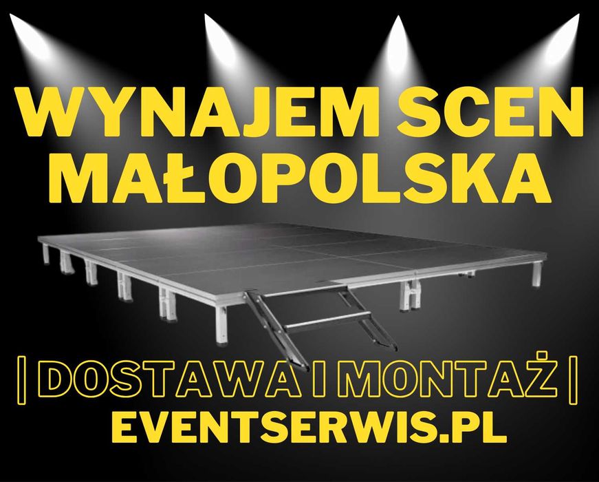 Wynajem, Dostawa, Montaż Scen i Podestów - Scena Mobilna 6x5m i 8x6m