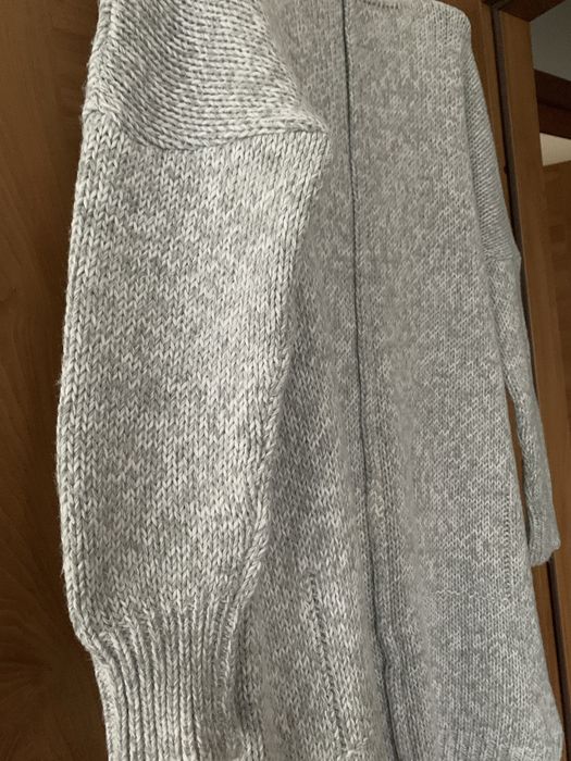 Sukienka szara włoska dzianina XL