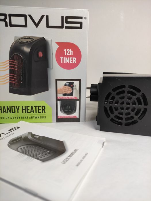 Обігрівач тепловентилятор портативний Rovus 370Вт