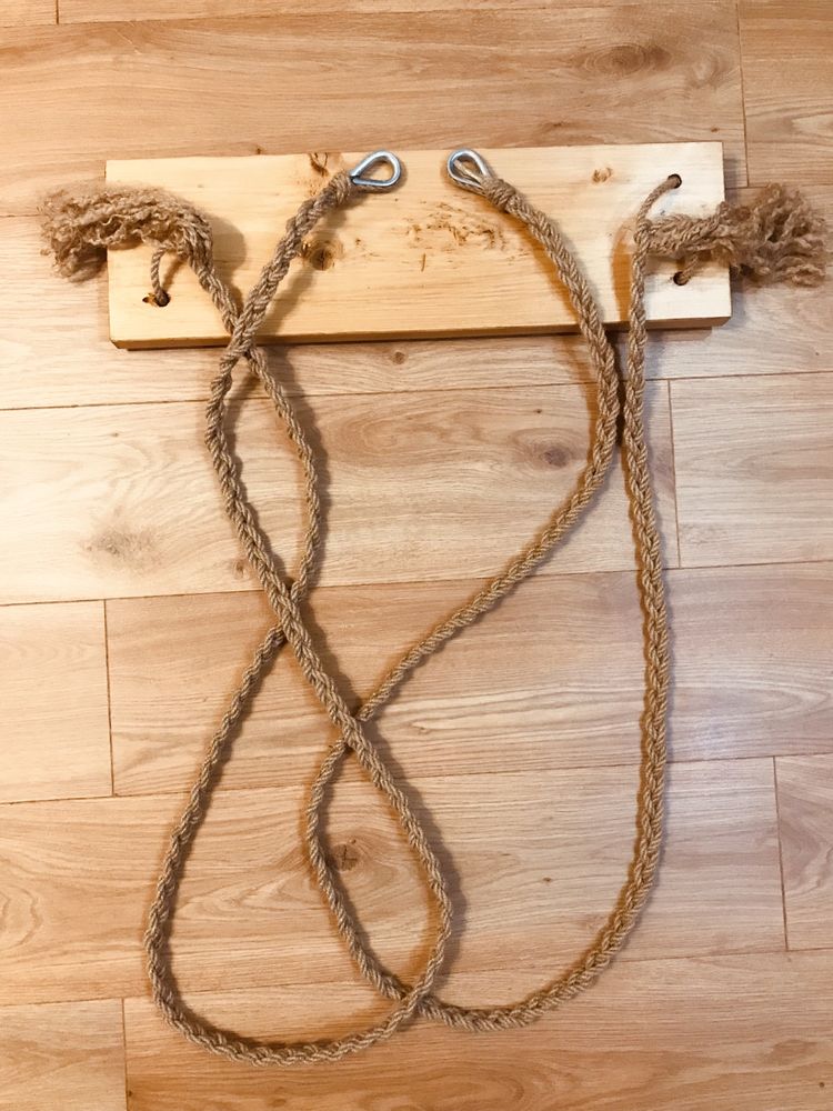 Huśtawka drewniana boho