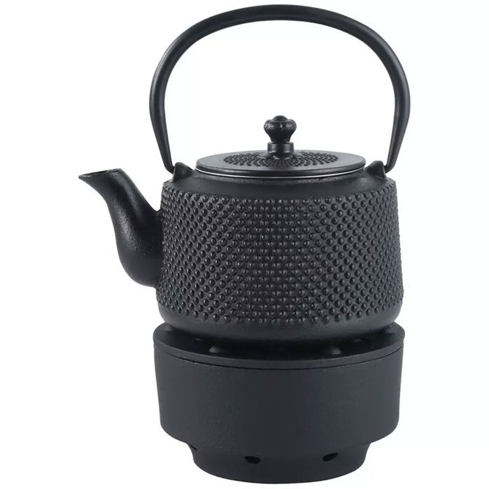 Zaparzacz Żeliwny Dzbanek 0,8L Z Filtrem I Podgrzewaczem Kinghoff