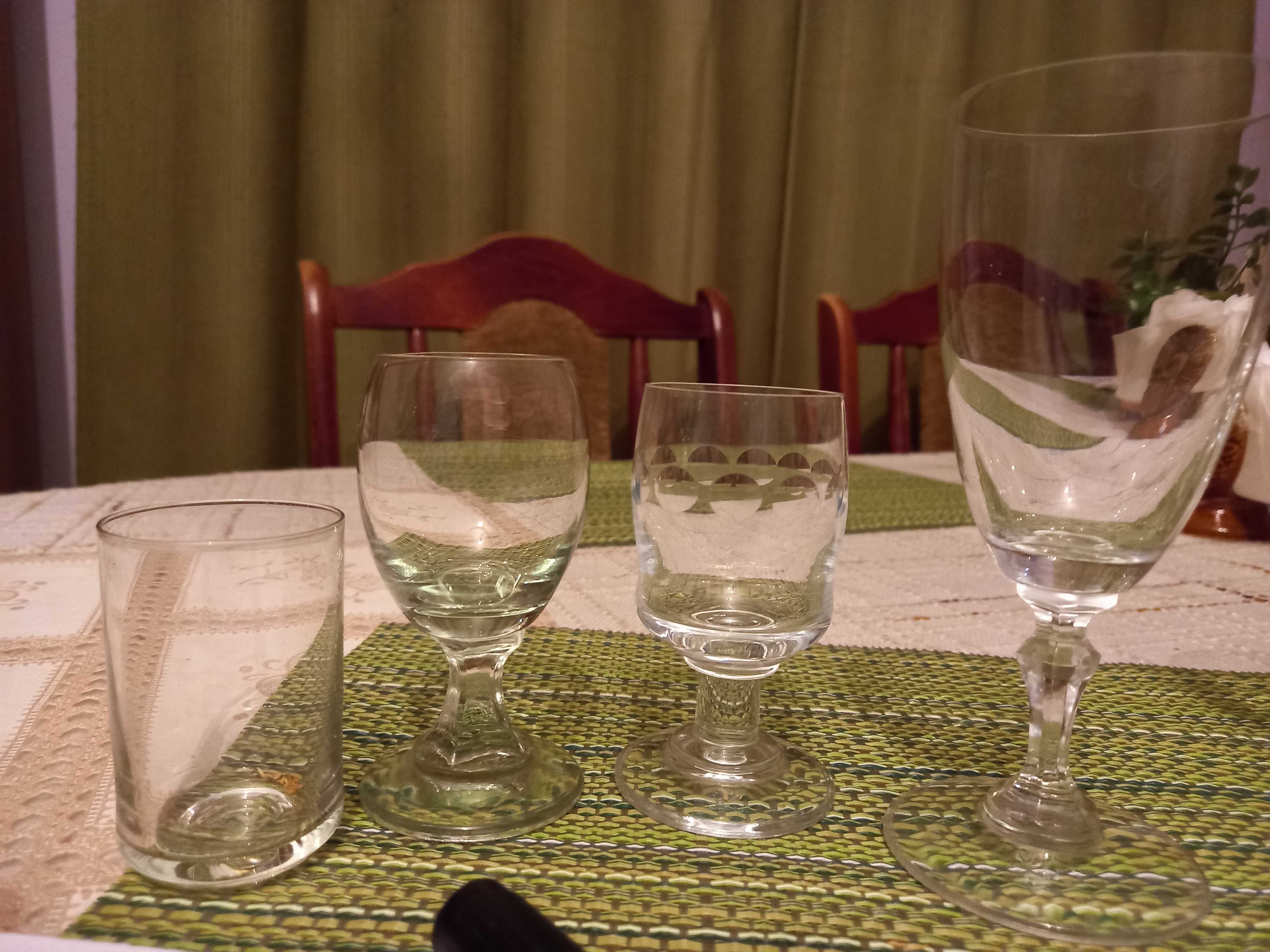 Kieliszki nowe rozne PRL Społem wodka wino szampan koniak i alpaga.