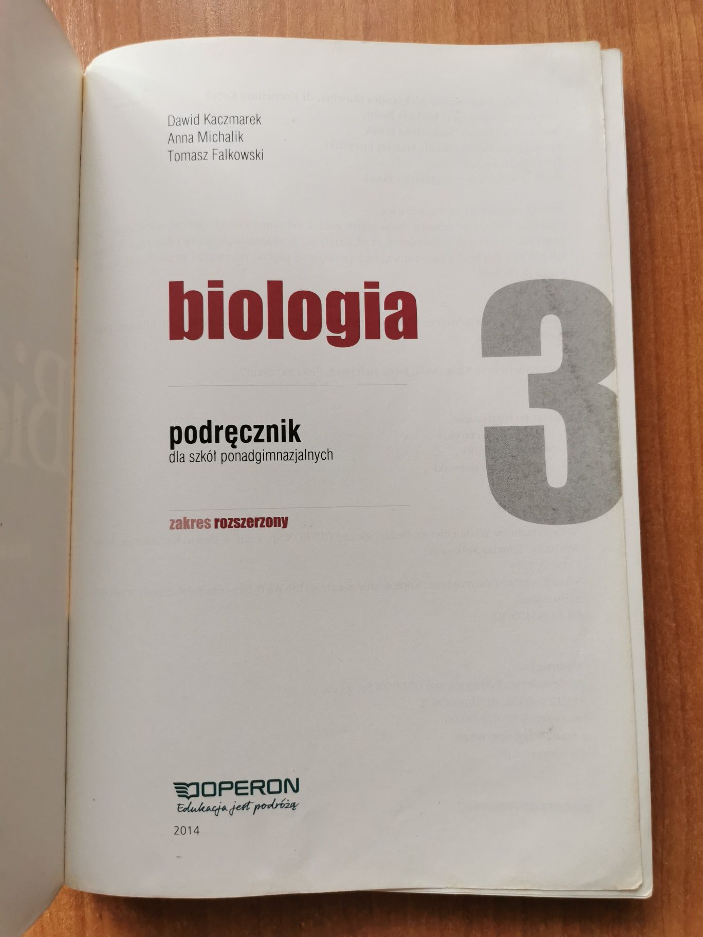 Podręcznik Biologia 3 zakres rozszerzony Operon