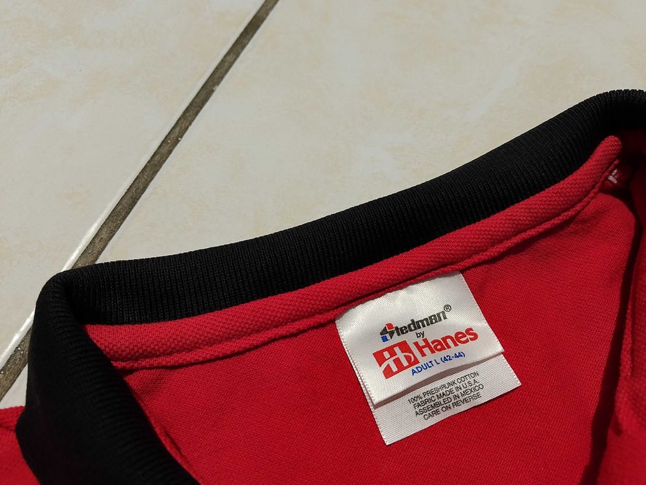 HANES USA - NOWA! z LOGO Koszulka Polo Męska rozmiar L