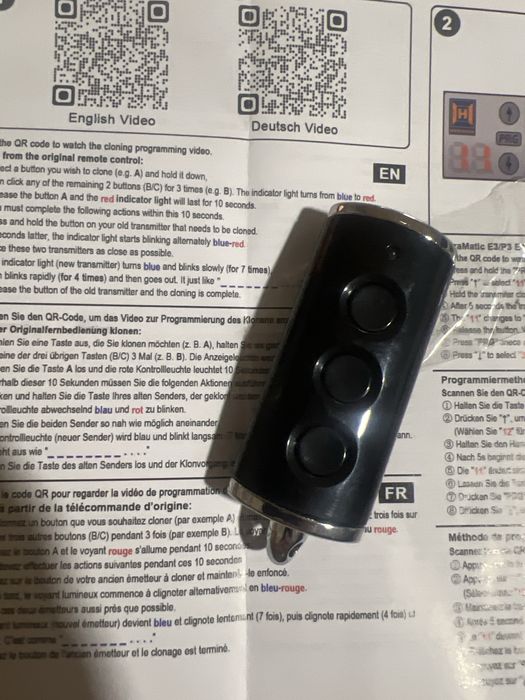 Pilot zamiennik do bramy garazowej lawoho