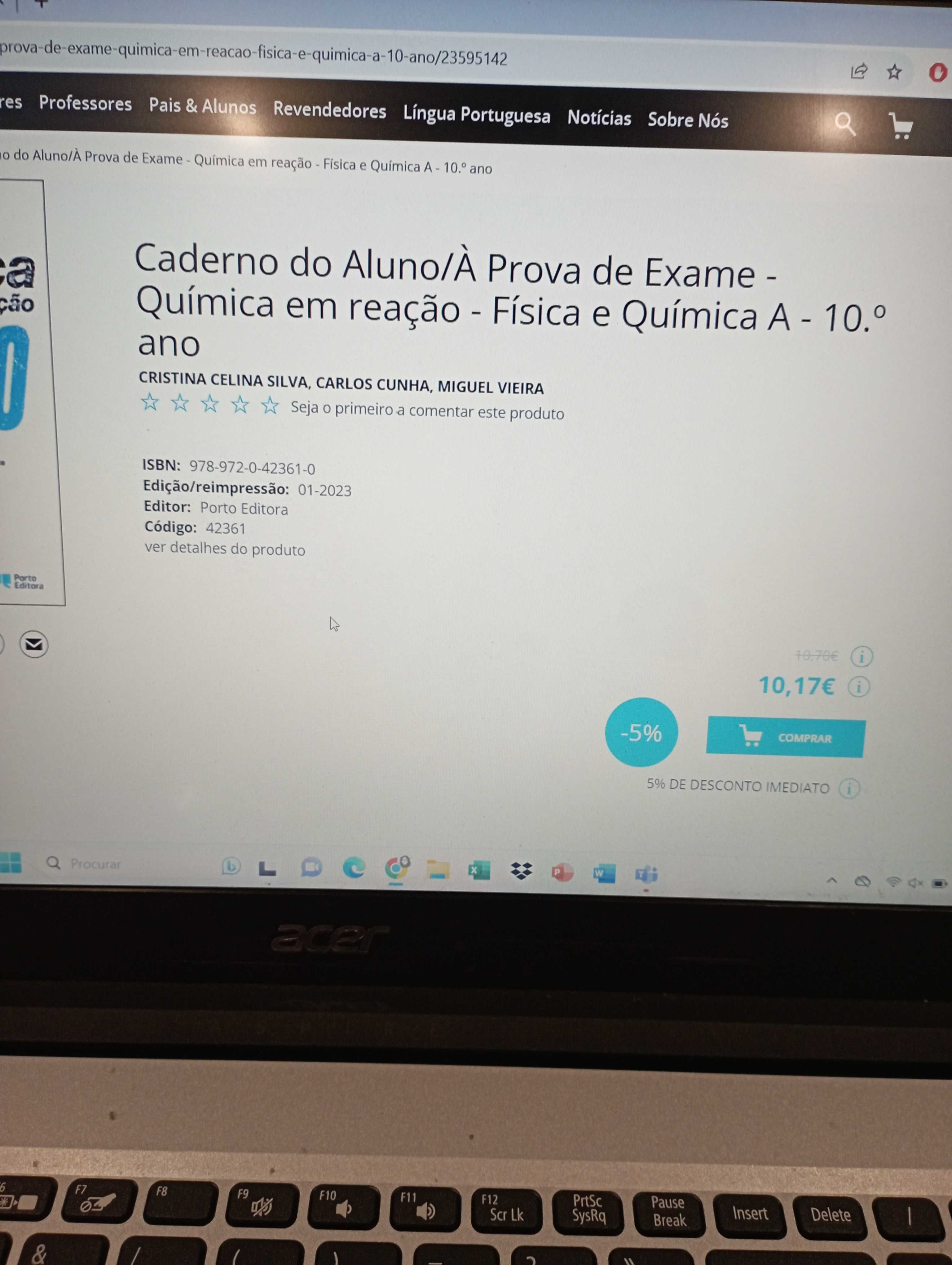 Caderno do aluno - Química em reação