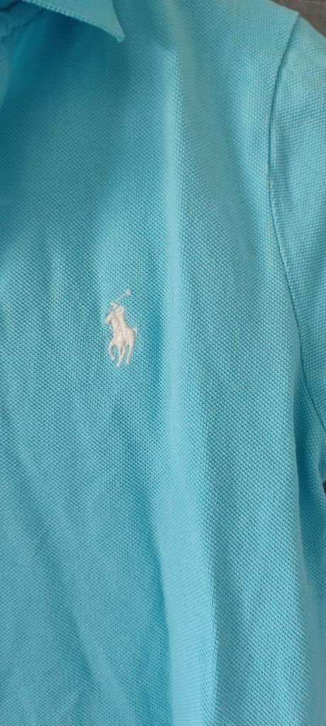 Niebieska damska koszulka polo Ralph Lauren