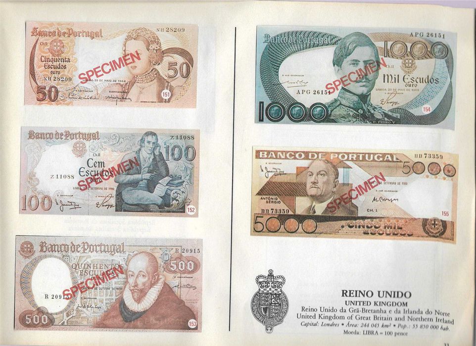 Notas de Todo o Mundo - - - Colecção Completa - - - - - 4 Volumes