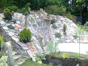 Kamień polny różne wielkości , ogród