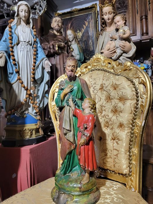 Śliczna figurka Święty Józef z Jezusem