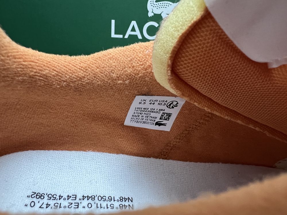 Lacoste L003 NEO 124 1 SMA НОВІ ОРИГІНАЛ 44 р.