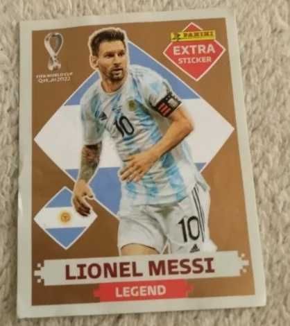 Figurinha da copa 2022 messi gold