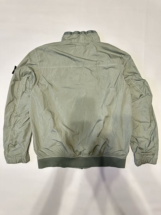 Stone Island куртка оригінал Sage Green Crinkle Reps