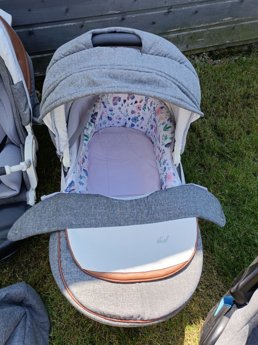 Wózek 3w1 z bazą isofix
