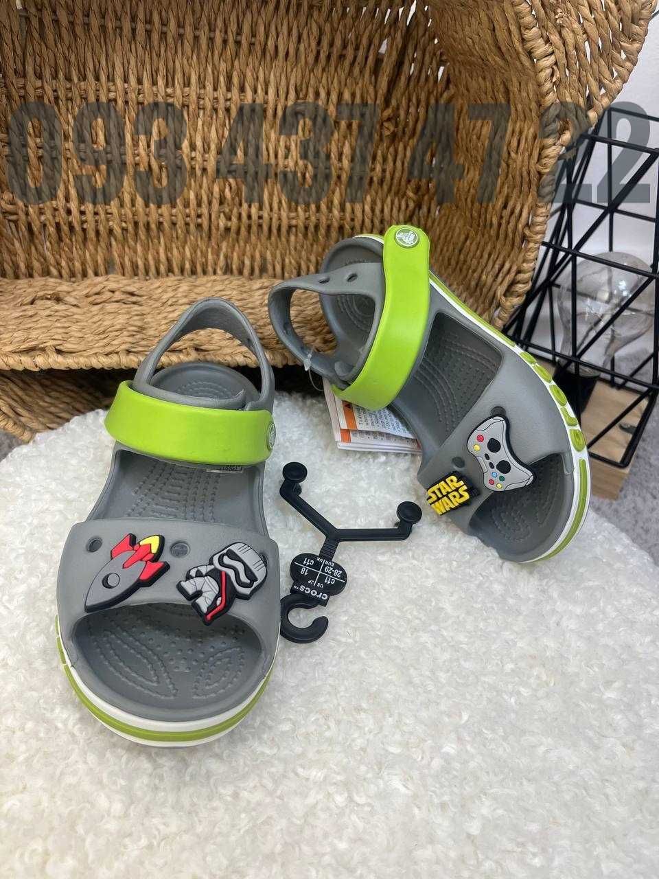 Дитячі санлалі Crocs Sandal Bayaband  Crocband Kids Лідер Продажів