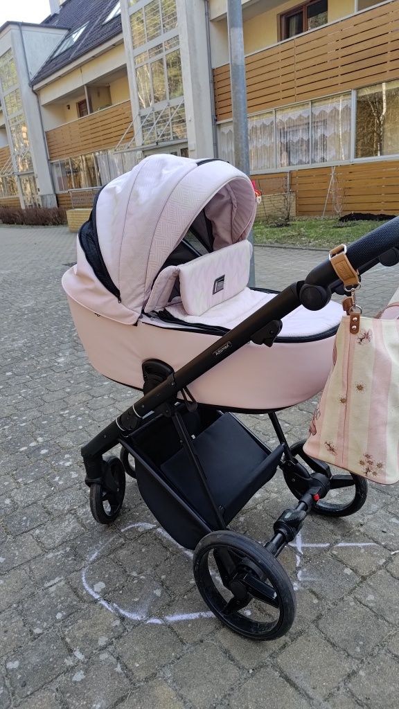 Wózek Adamex Blanc różowy wersja limitowana na gwarancji 2w1