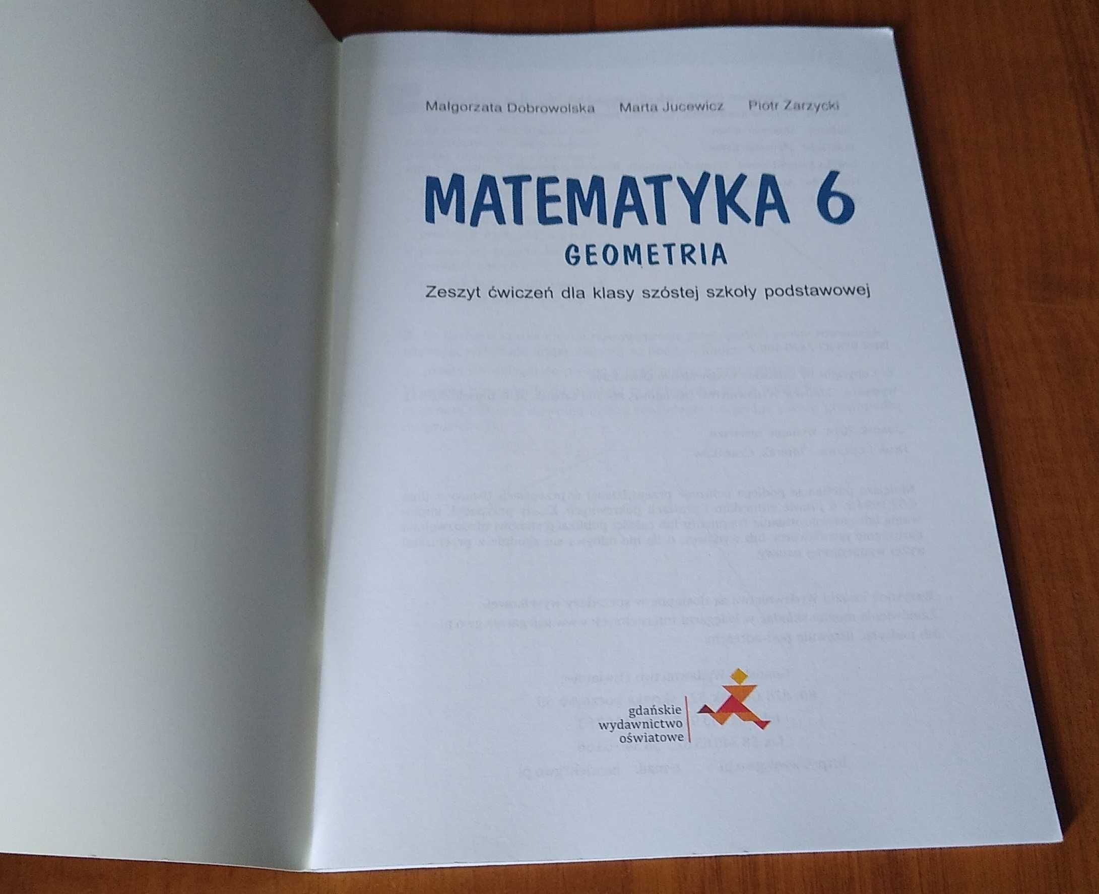 Matematyka z plusem 6 Zeszyt ćwiczeń Geometria Dobrowolska Jucewicz g