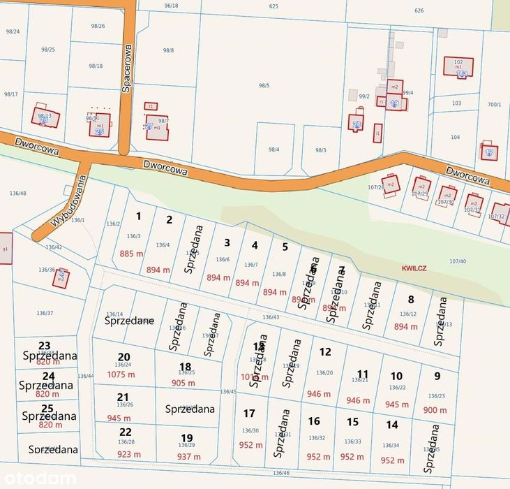 Atrakcyjne działki pod zabudowę mieszkaniową w Kwilczu