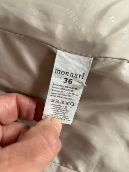 Kurtka puchowa Monnari z lisem rozmiar 36