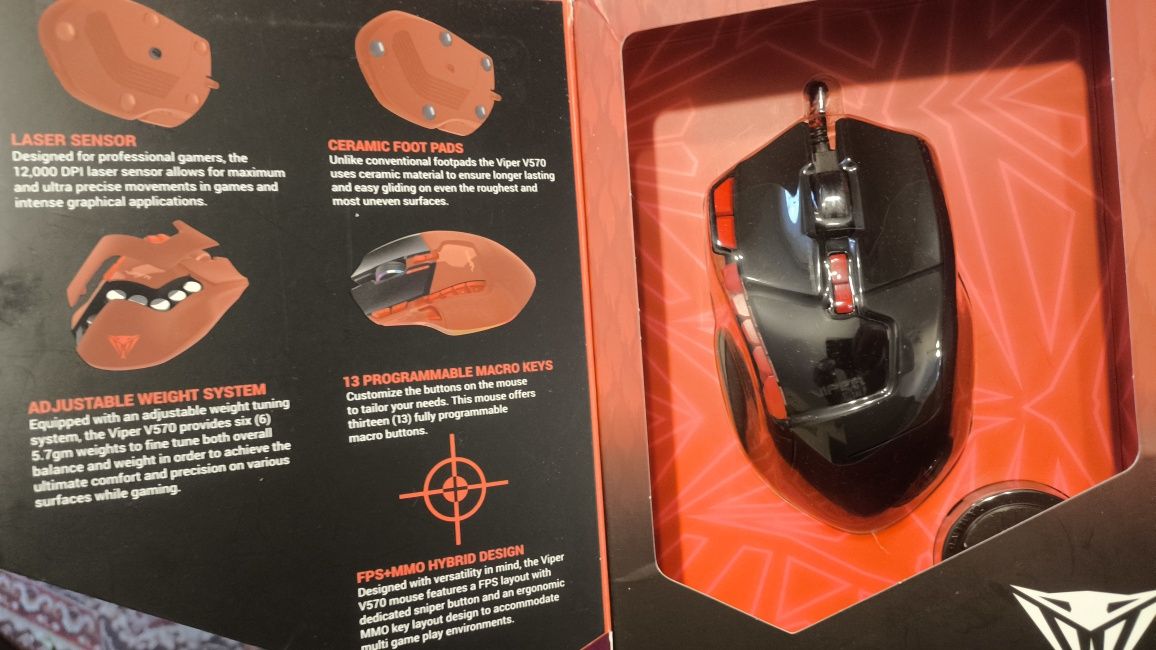 Laserowa mysz dla graczy Viper V570