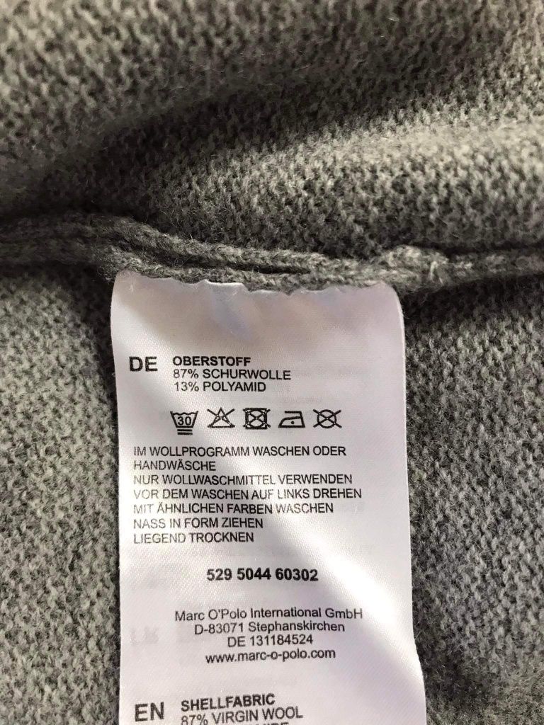 Marc O'Polo sweter męski XL 
100%wełna
Rozmiar:XL
W kolorze:szarym 
St