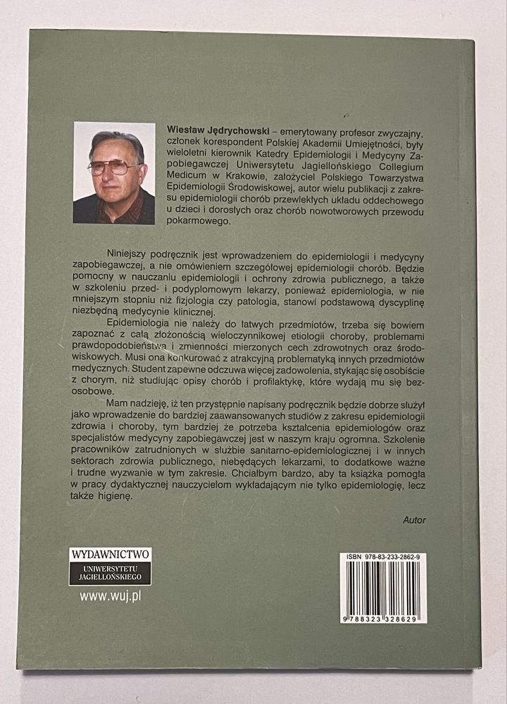 Epidemiologia w medycynie klinicznej i zdrowiu pub. W. Jędrychowski